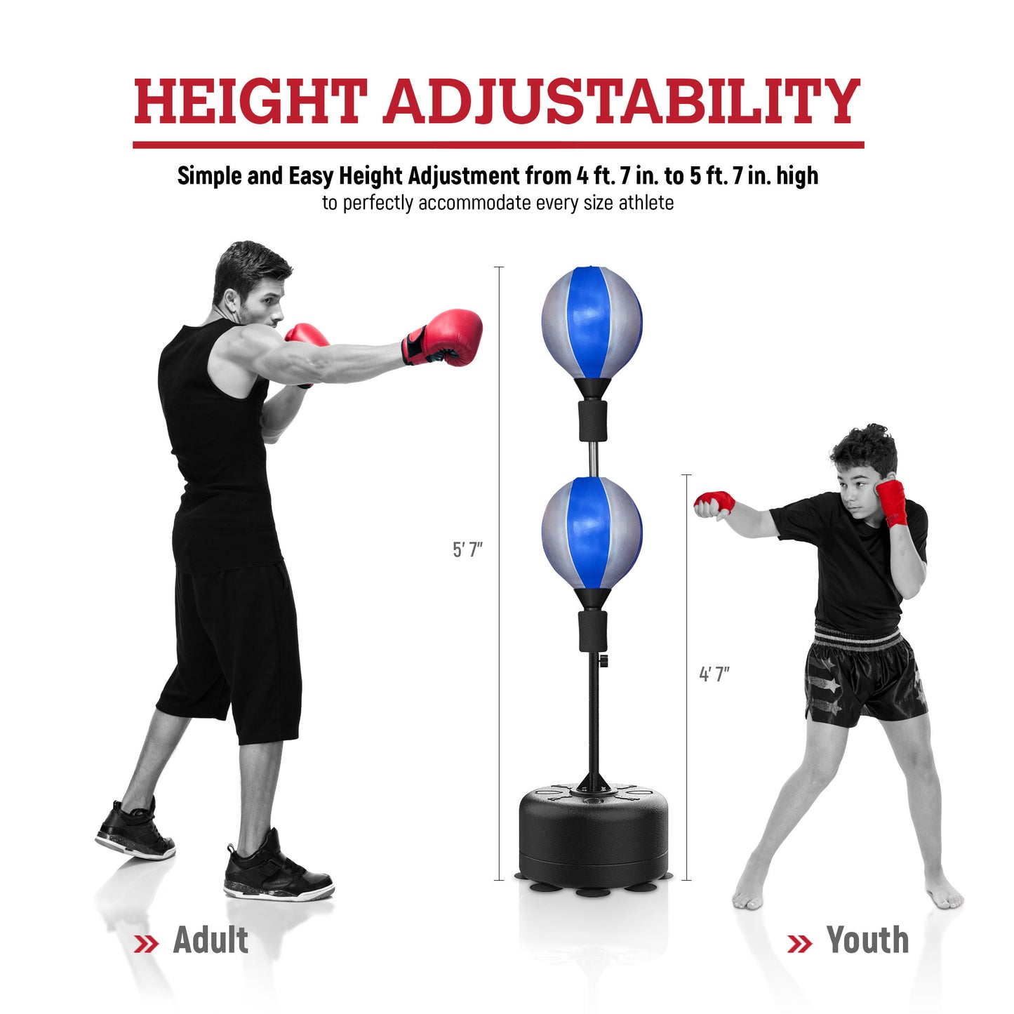 Fast Action Cobra Reflex Bag – Boxing Reflex Bag for Home Training, Speed, Timing, Cardio & Hand-Eye Coordination