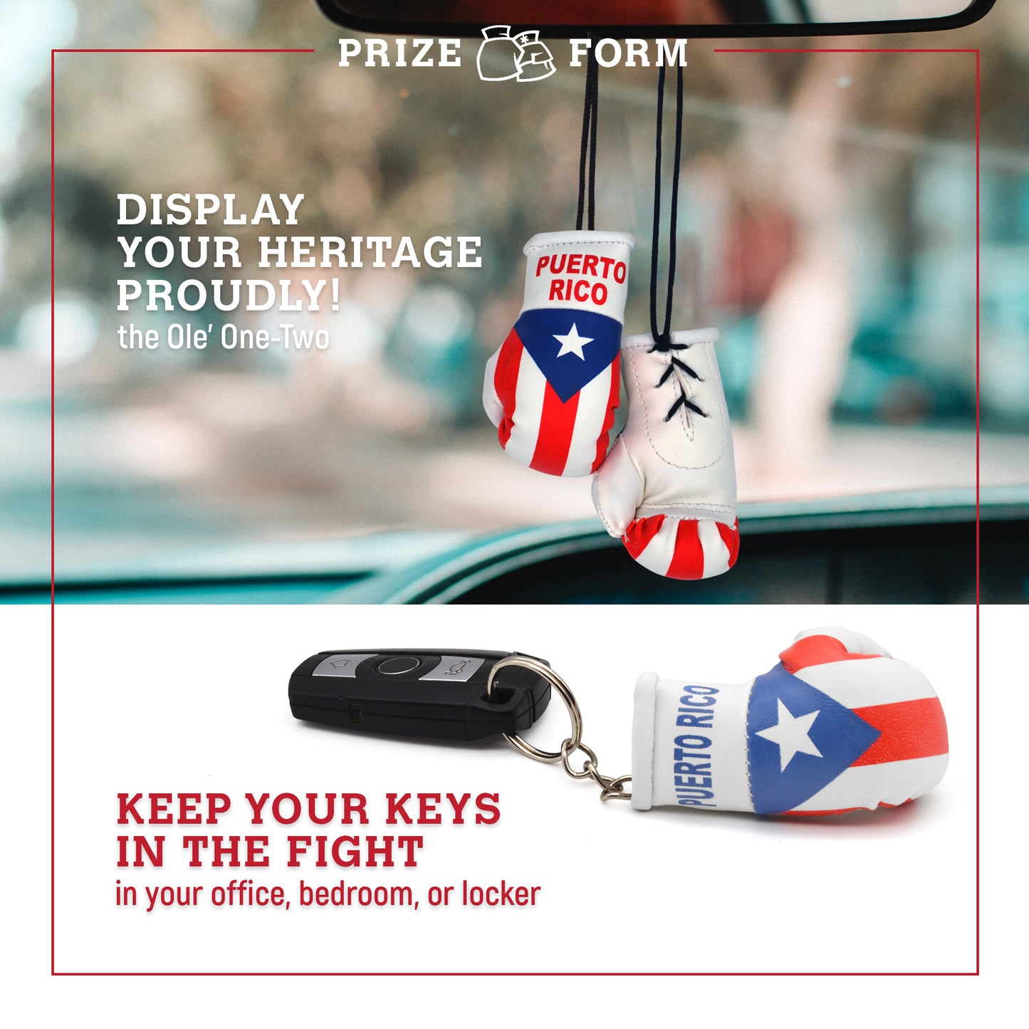 Mini Boxing Gloves & Keychain Set