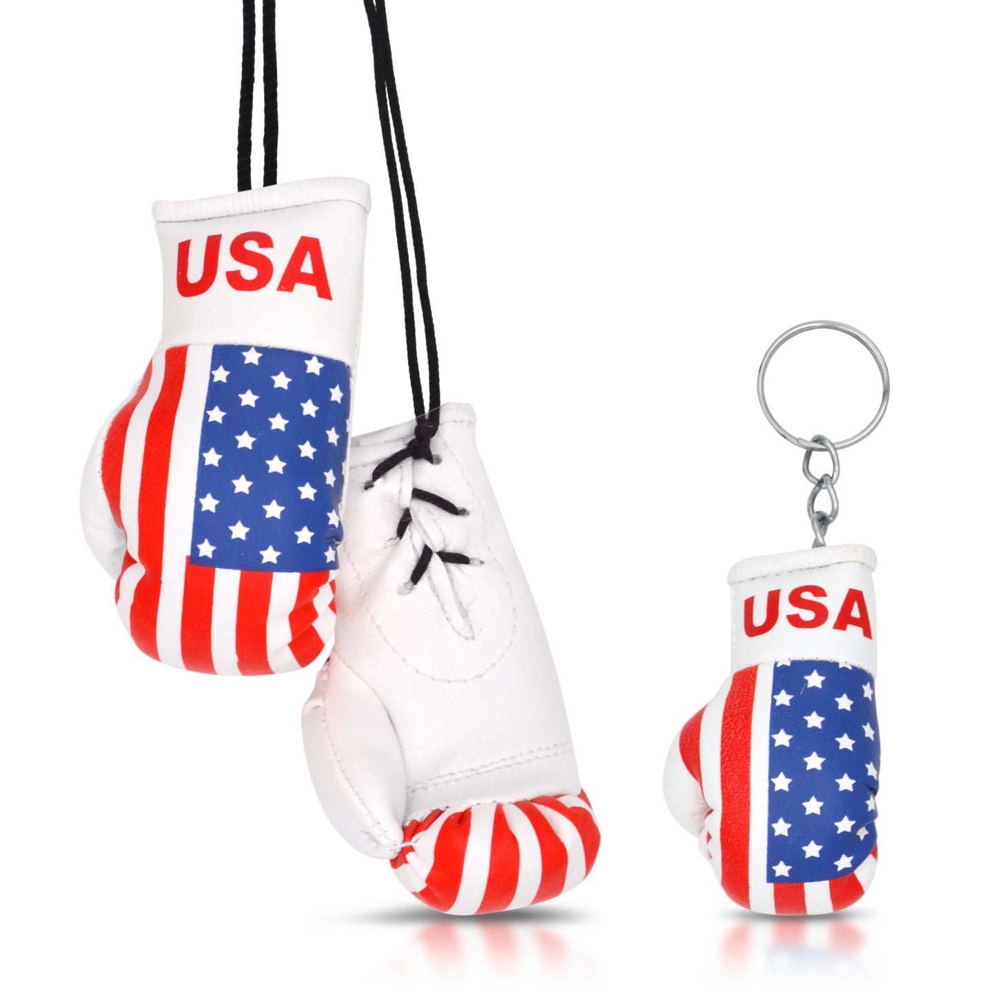 Mini Boxing Gloves & Keychain Set