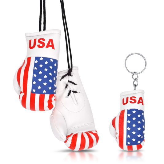 Mini Boxing Gloves & Keychain Set